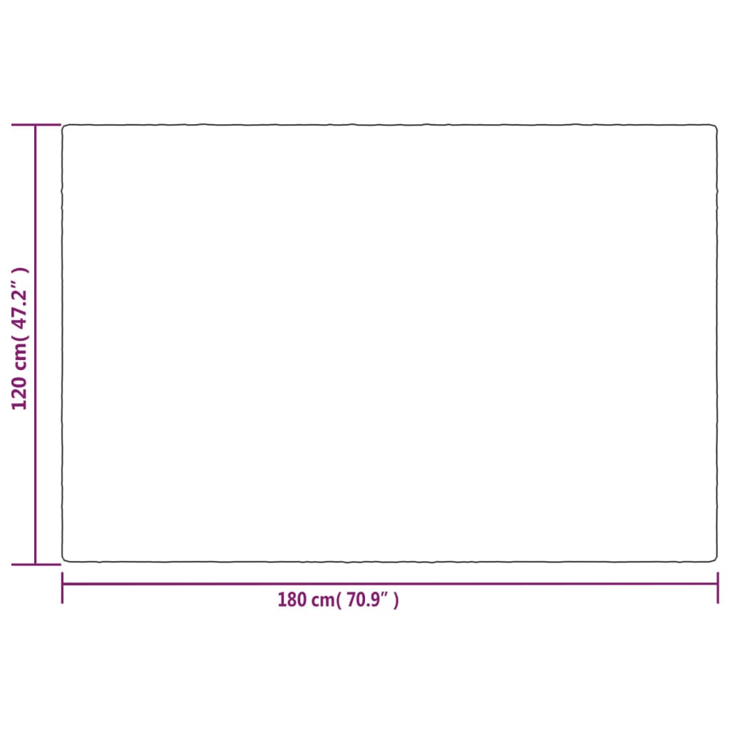 Verzwaringsdeken met hoes 120x180 cm 9 kg stof grijs