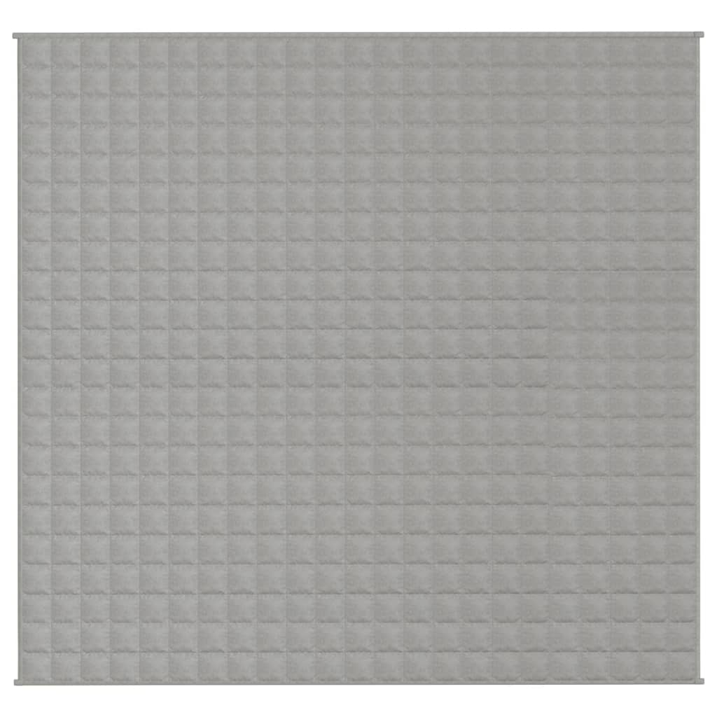 Verzwaringsdeken 220x230 cm 15 kg stof grijs