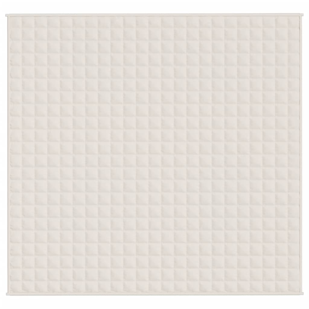 Verzwaringsdeken 220x240 cm 11 kg stof lichtcrèmekleurig