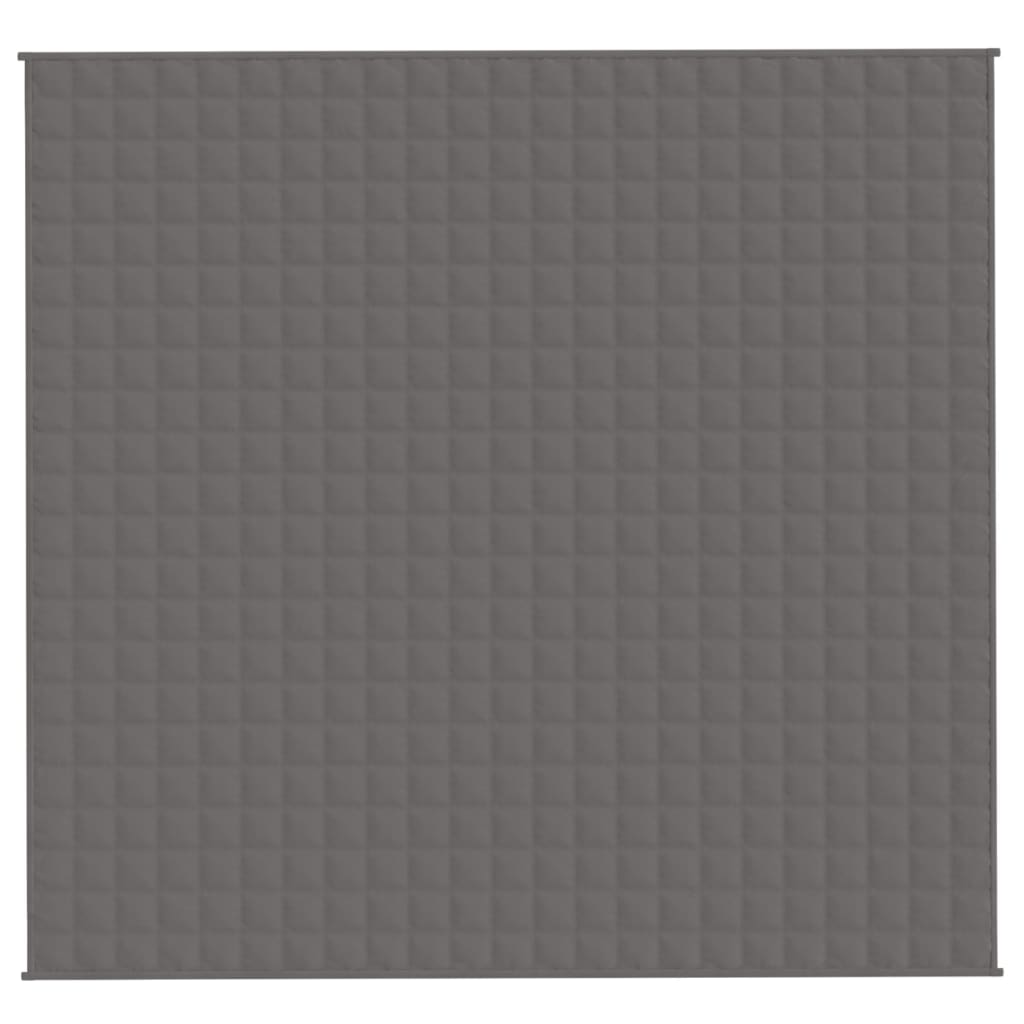 Verzwaringsdeken 220x240 cm 15 kg stof grijs
