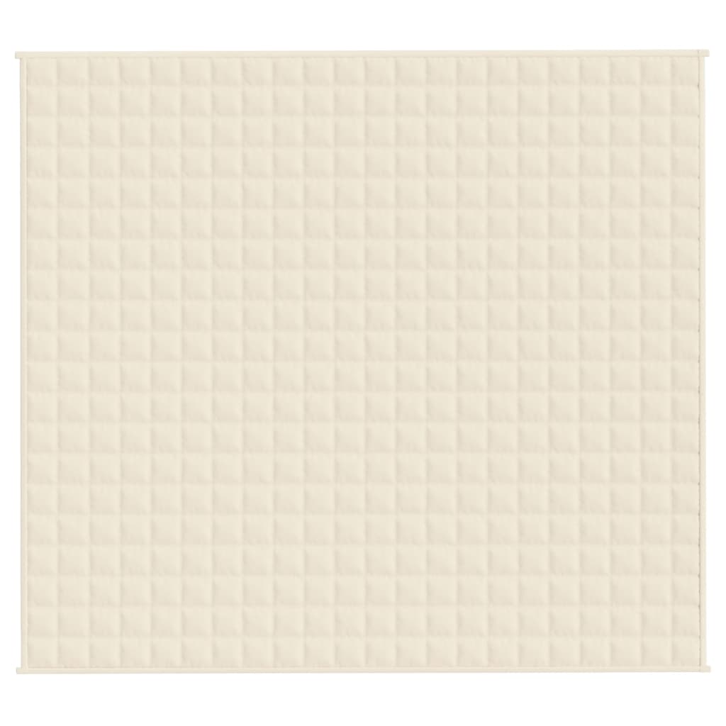 Verzwaringsdeken 200x230 cm 13 kg stof lichtcrèmekleurig