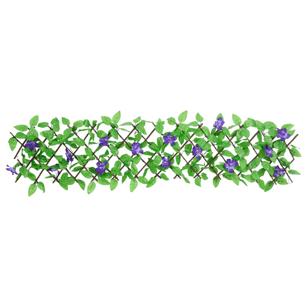 Kunstplant klimop op latwerk 5 st uittrekbaar 180x20 cm groen