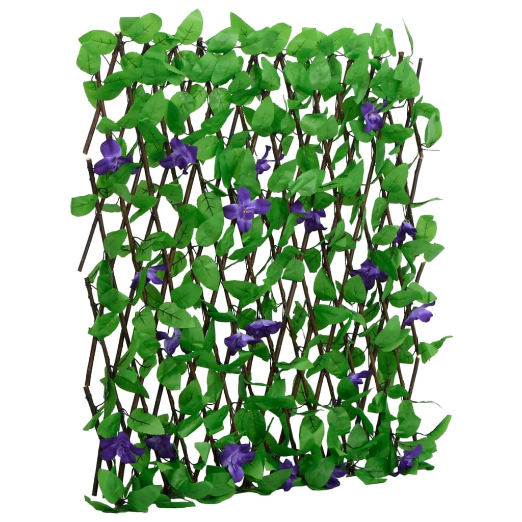 Kunstplant klimop op latwerk 5 st uittrekbaar 180x70 cm groen