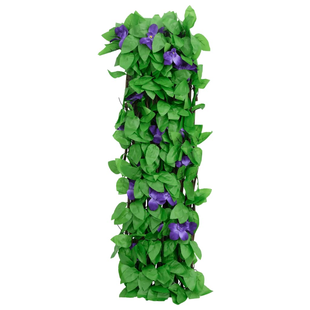 Kunstplant klimop op latwerk 5 st uittrekbaar 180x70 cm groen