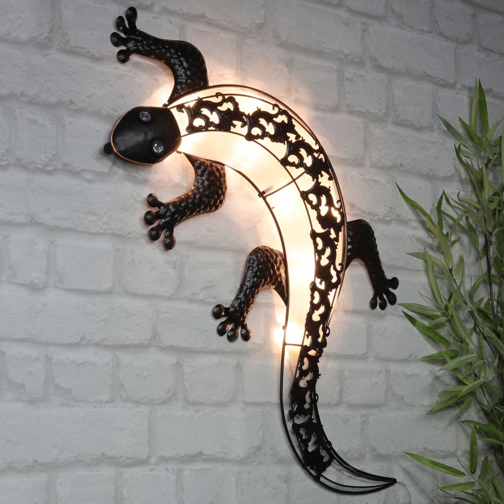 Tuinwandlamp Solar Gecko LED