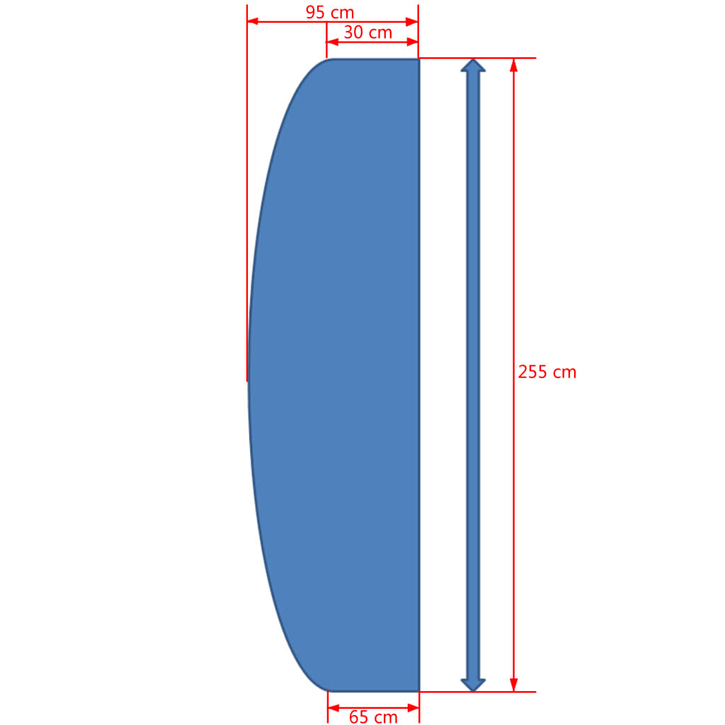 Hoes voor hangende parasol bruin COVGP025