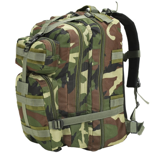 Rugzak legerstijl 50 L camouflage