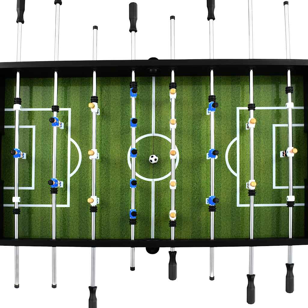 Voetbaltafel 60 kg 140x74,5x87,5 cm staal zwart