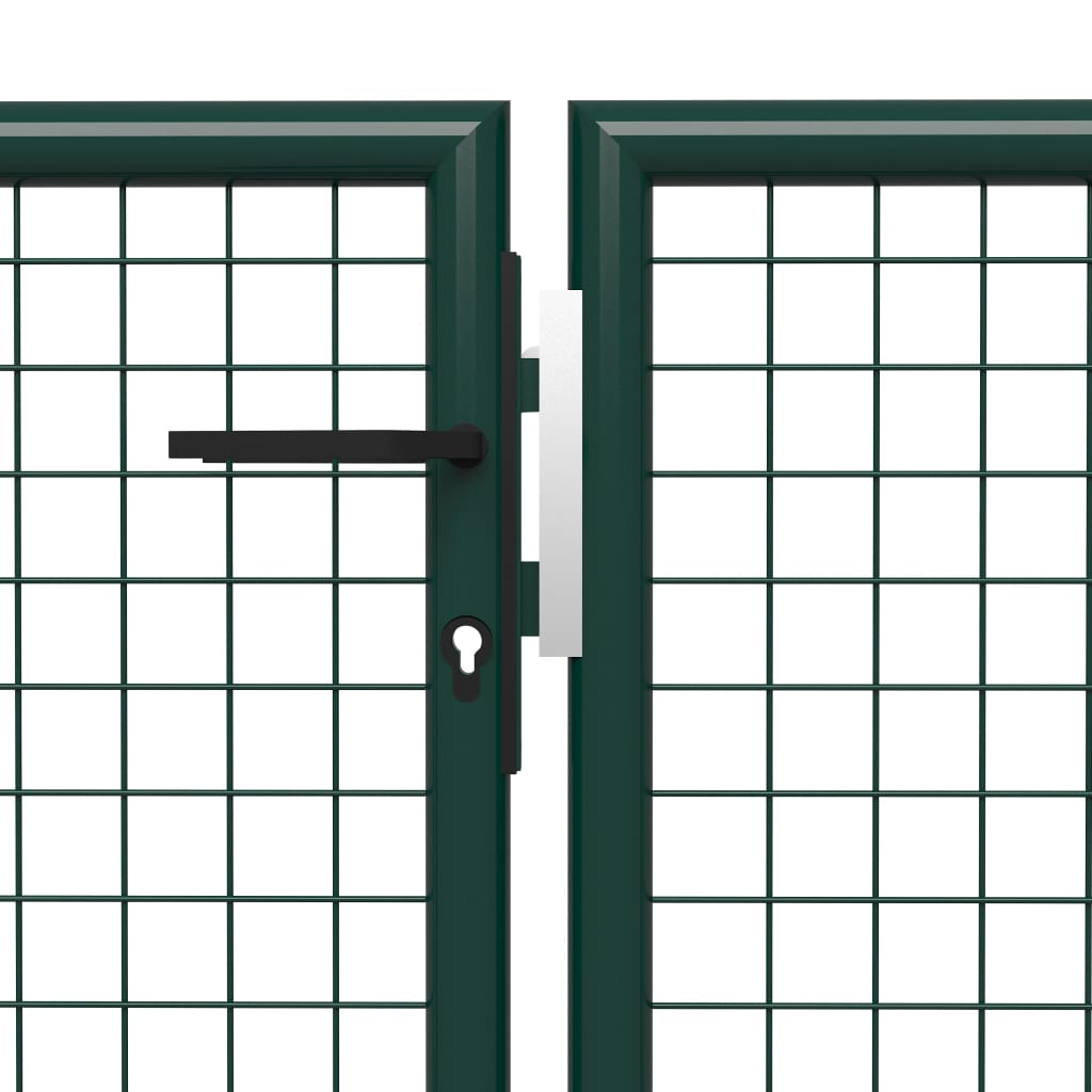 Poort 500x150 cm staal groen