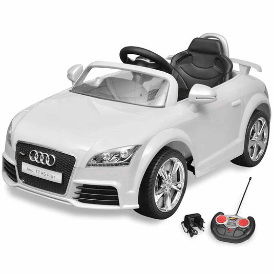 Elektrische auto Audi TT RS met afstandsbediening wit