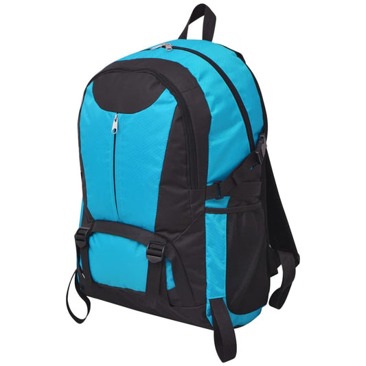 Hiking rugzak 40 L zwart en blauw