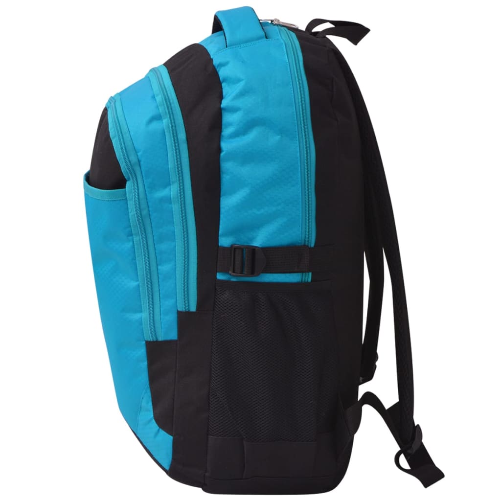 Rugzak voor school 40 L zwart en blauw