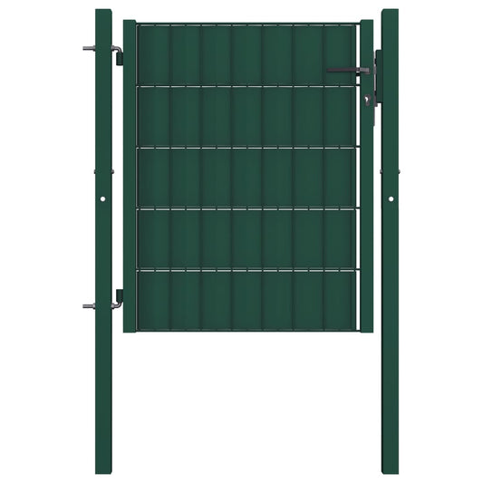 Poort 100x81 cm PVC en staal groen