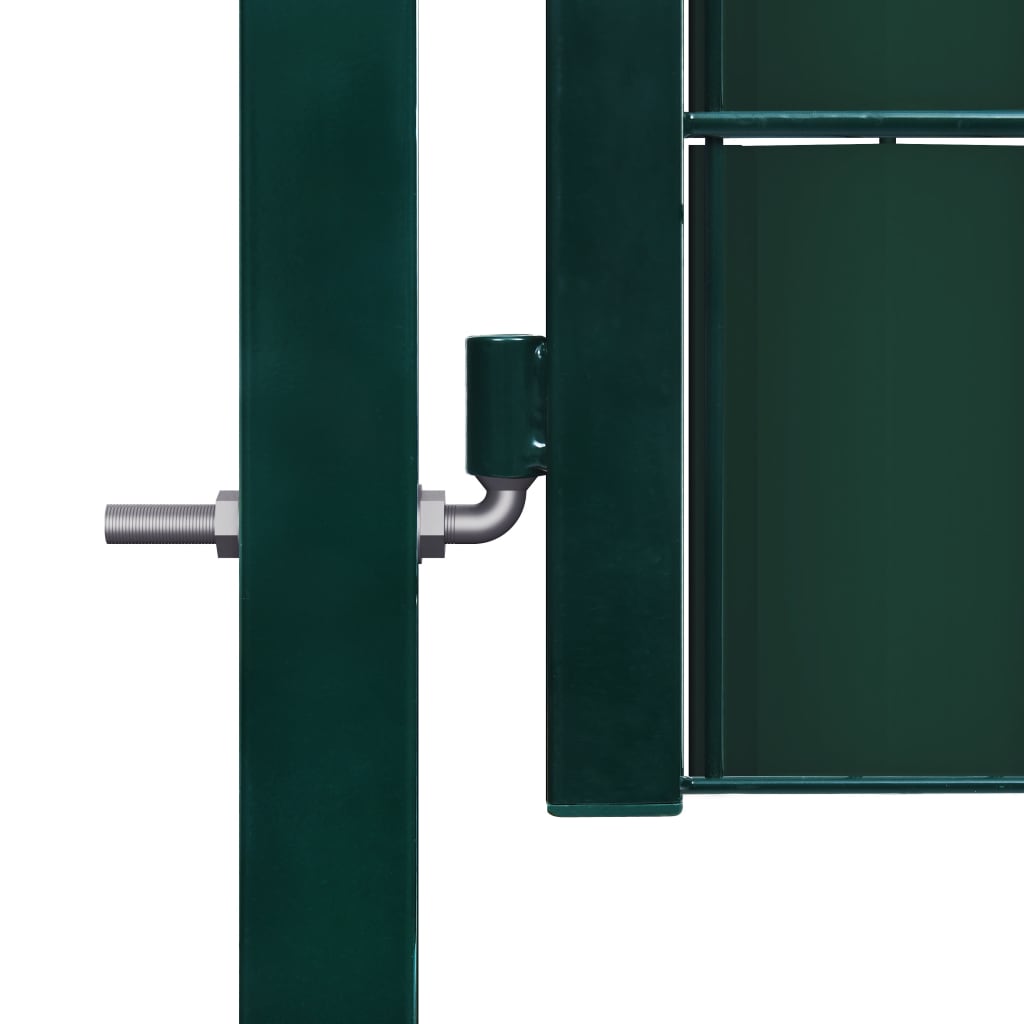 Poort 100x81 cm PVC en staal groen