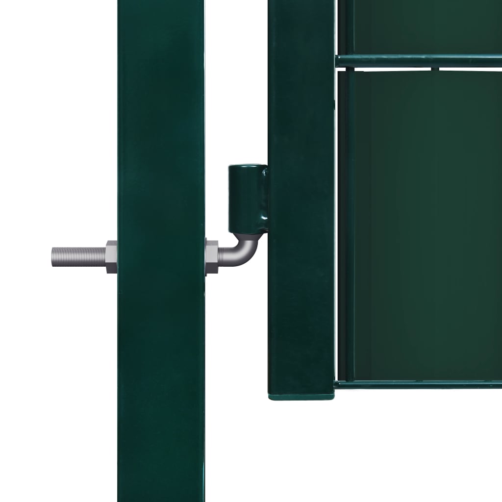 Poort 100x124 cm PVC en staal groen