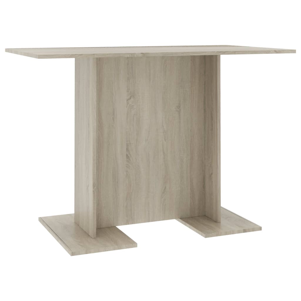 Eettafel 110x60x75 cm bewerkt hout sonoma eikenkleurig