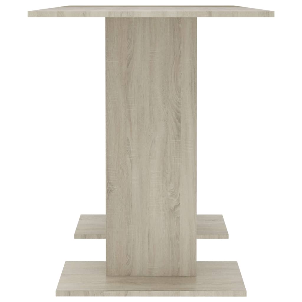 Eettafel 110x60x75 cm bewerkt hout sonoma eikenkleurig