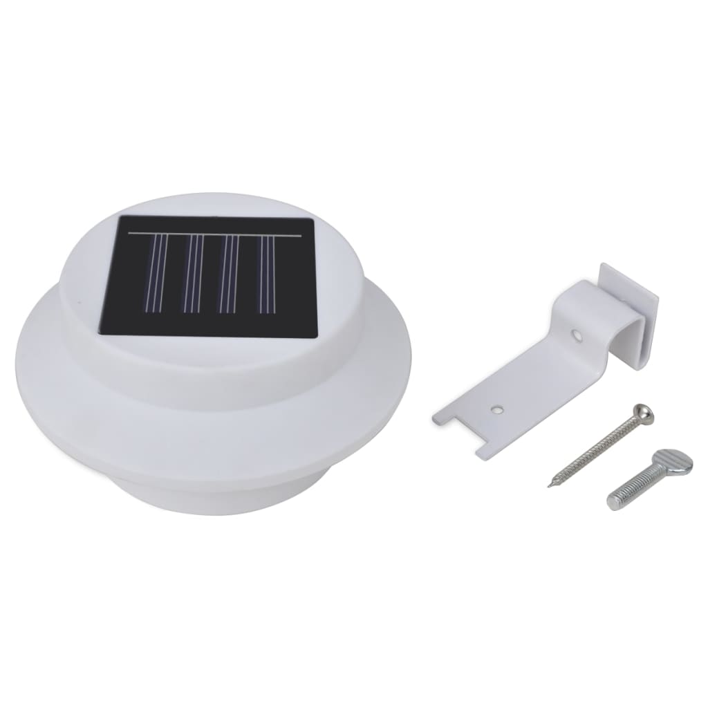 Schuttinglampen 12 st solar LED wit