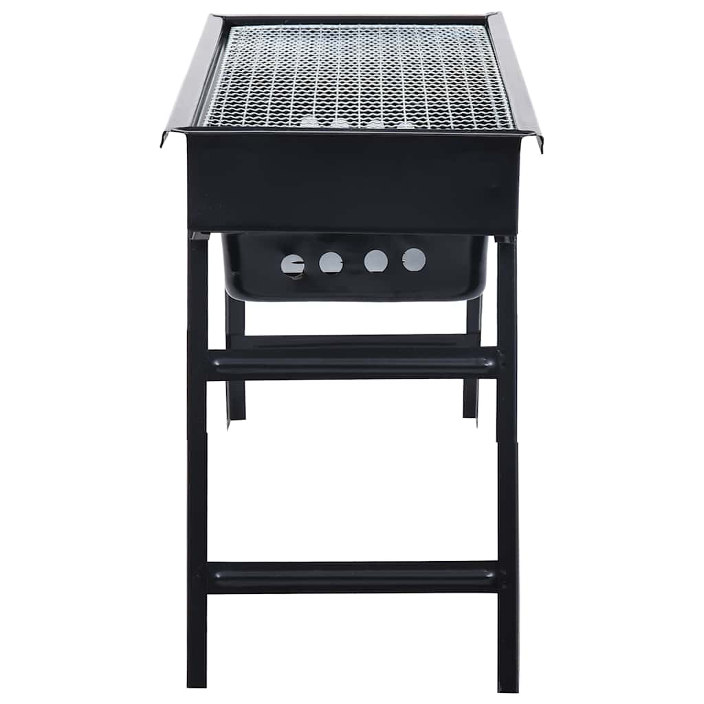 Campingbarbecue draagbaar 60x22,5x33 cm roestvrij staal