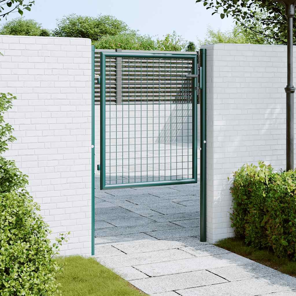 Poort 100x75 cm staal groen