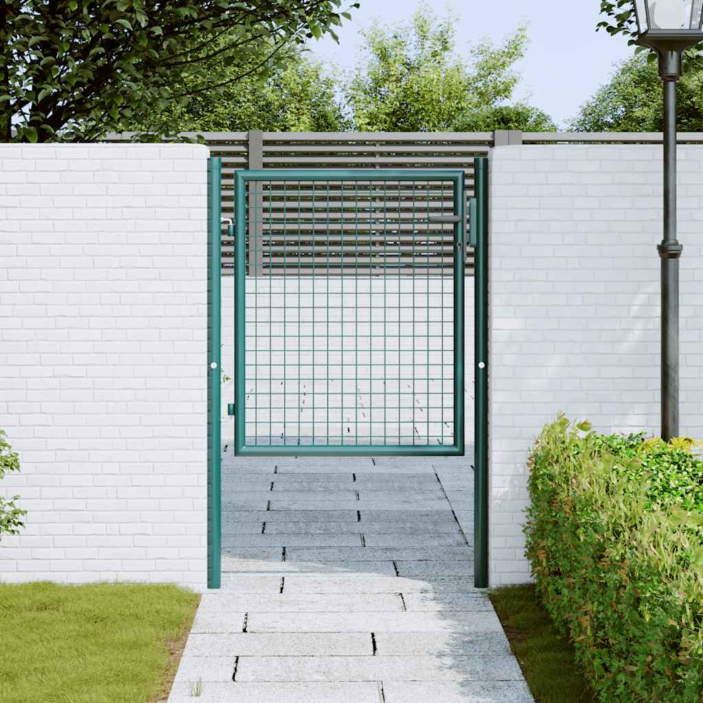 Poort 100x75 cm staal groen