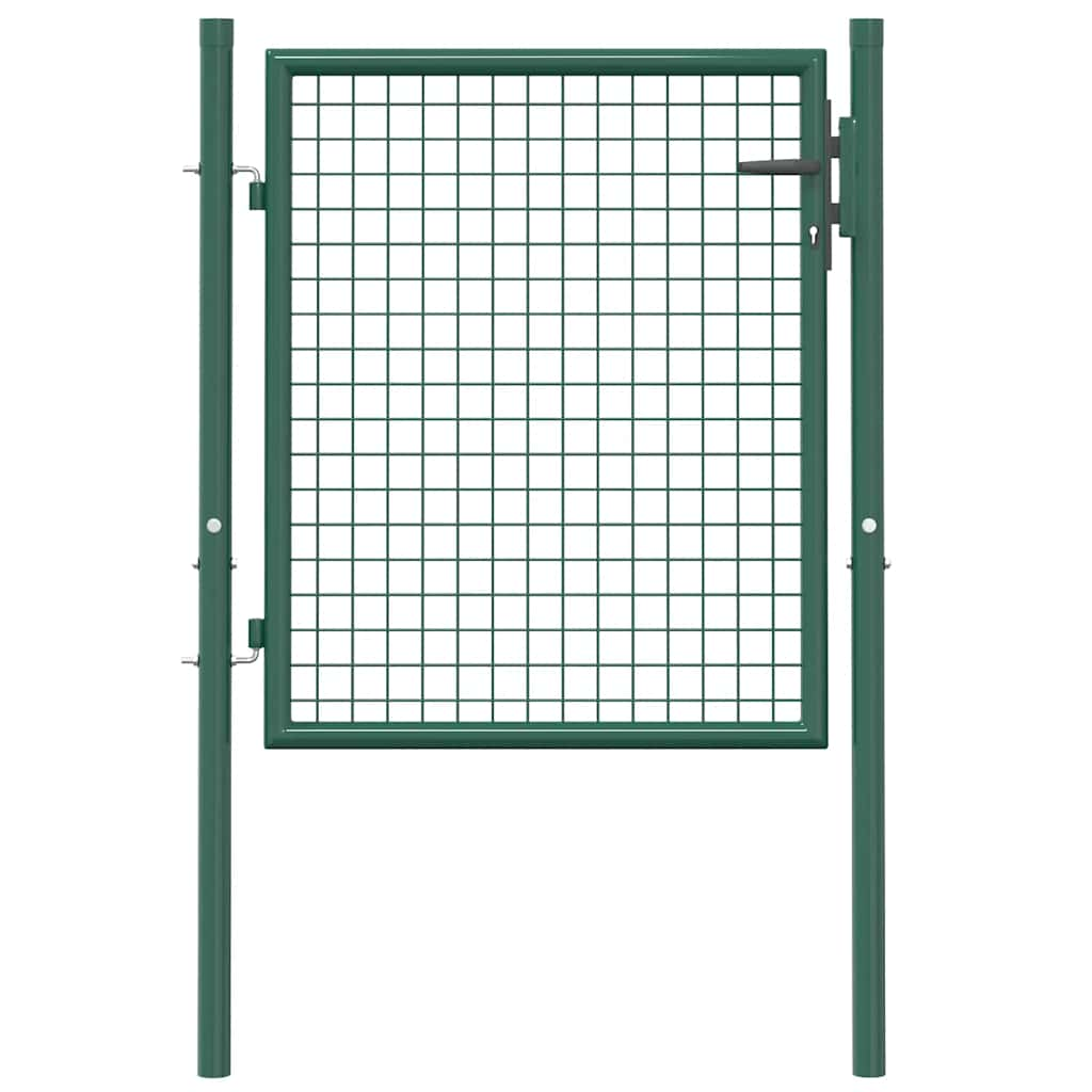 Poort 100x75 cm staal groen