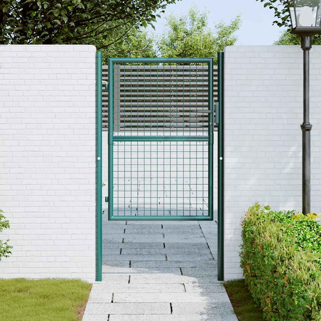 Poort 100x125 cm staal groen