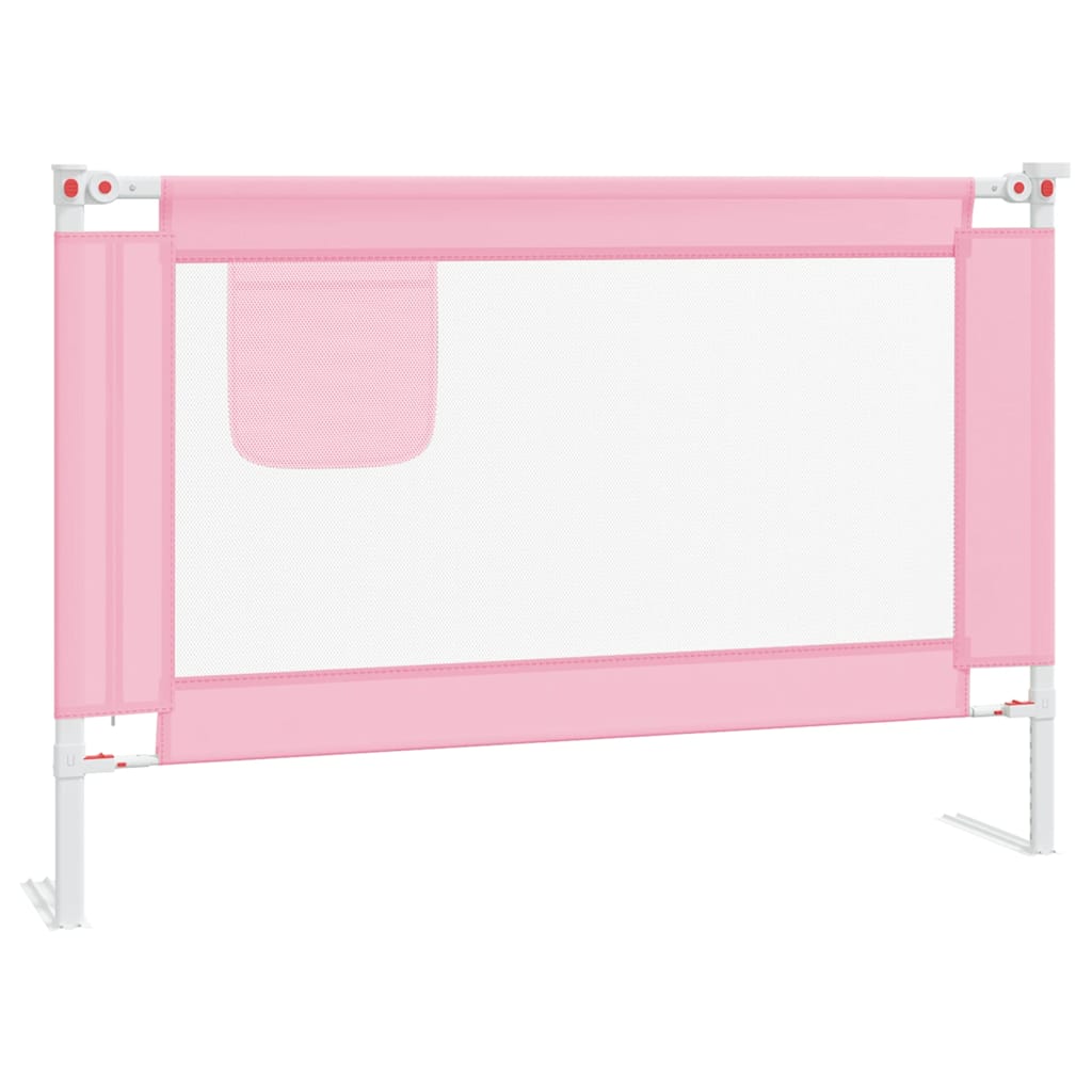 Bedhekje peuter 100x25 cm stof roze