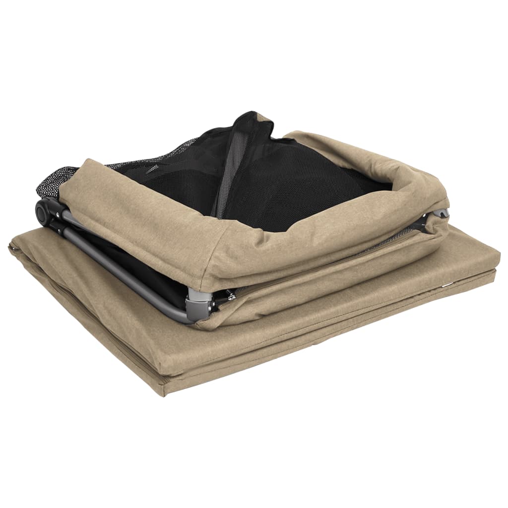 Babybox met matras linnen taupe