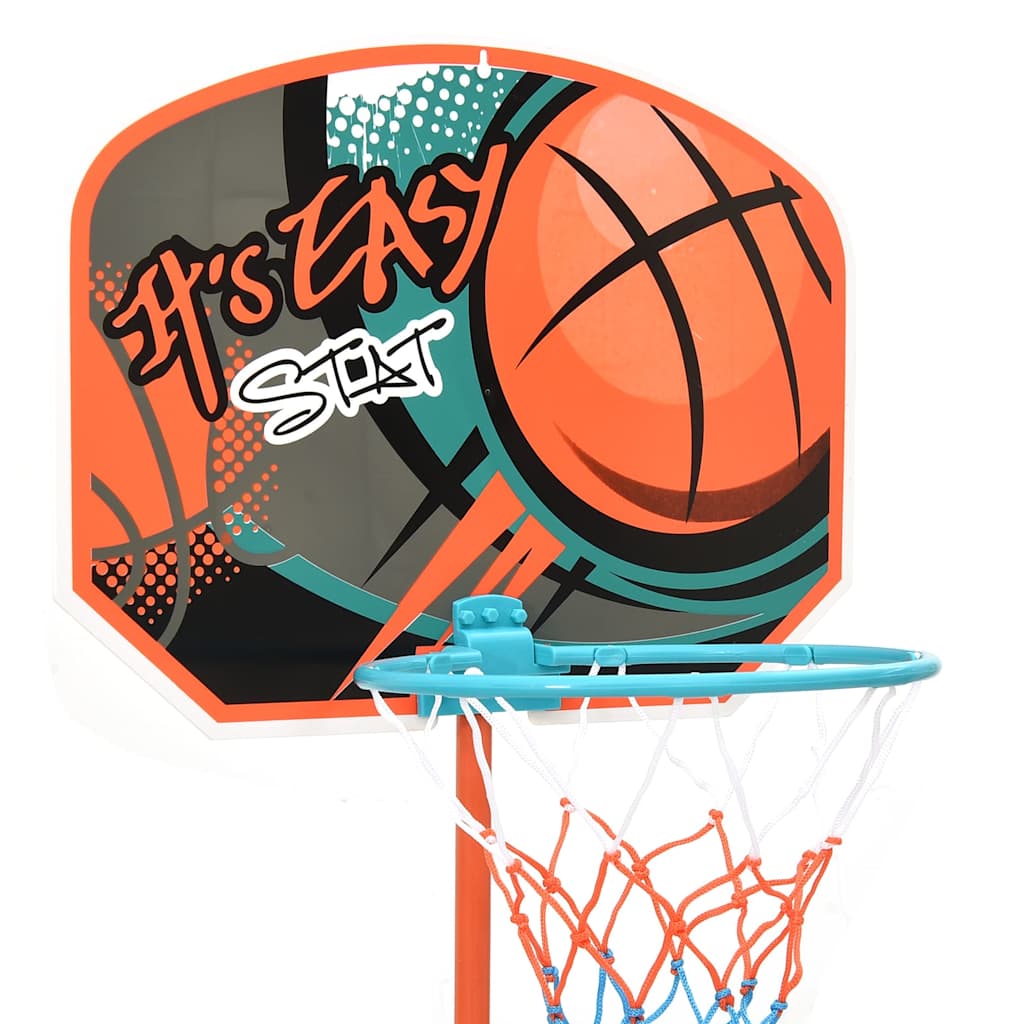 Basketbalset draagbaar verstelbaar 109-141 cm