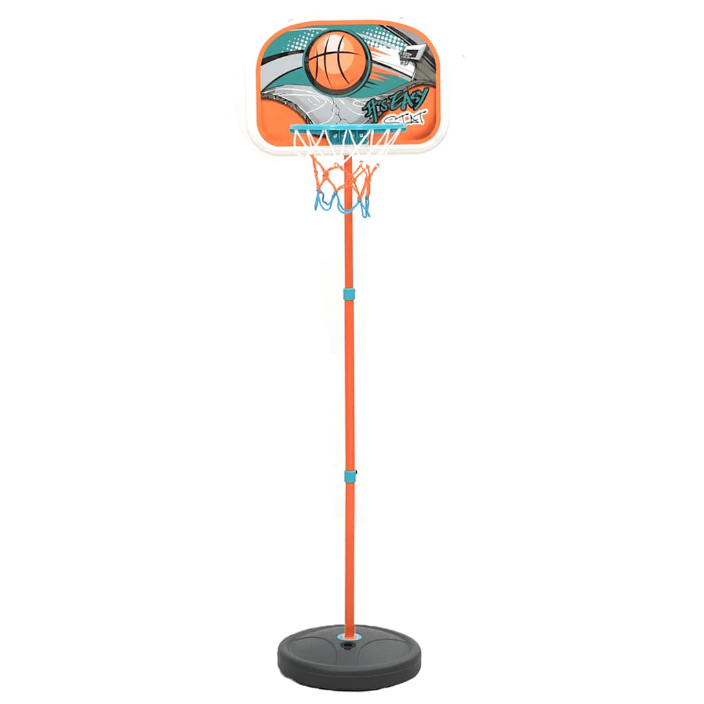 Basketbalset draagbaar verstelbaar 133-160 cm