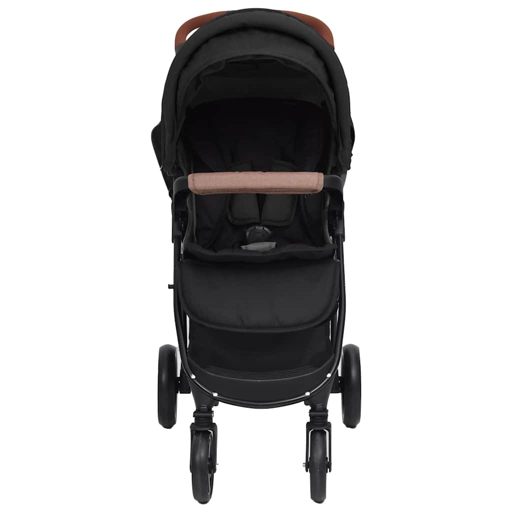 Kinderwagen 2-in-1 staal antracietkleurig