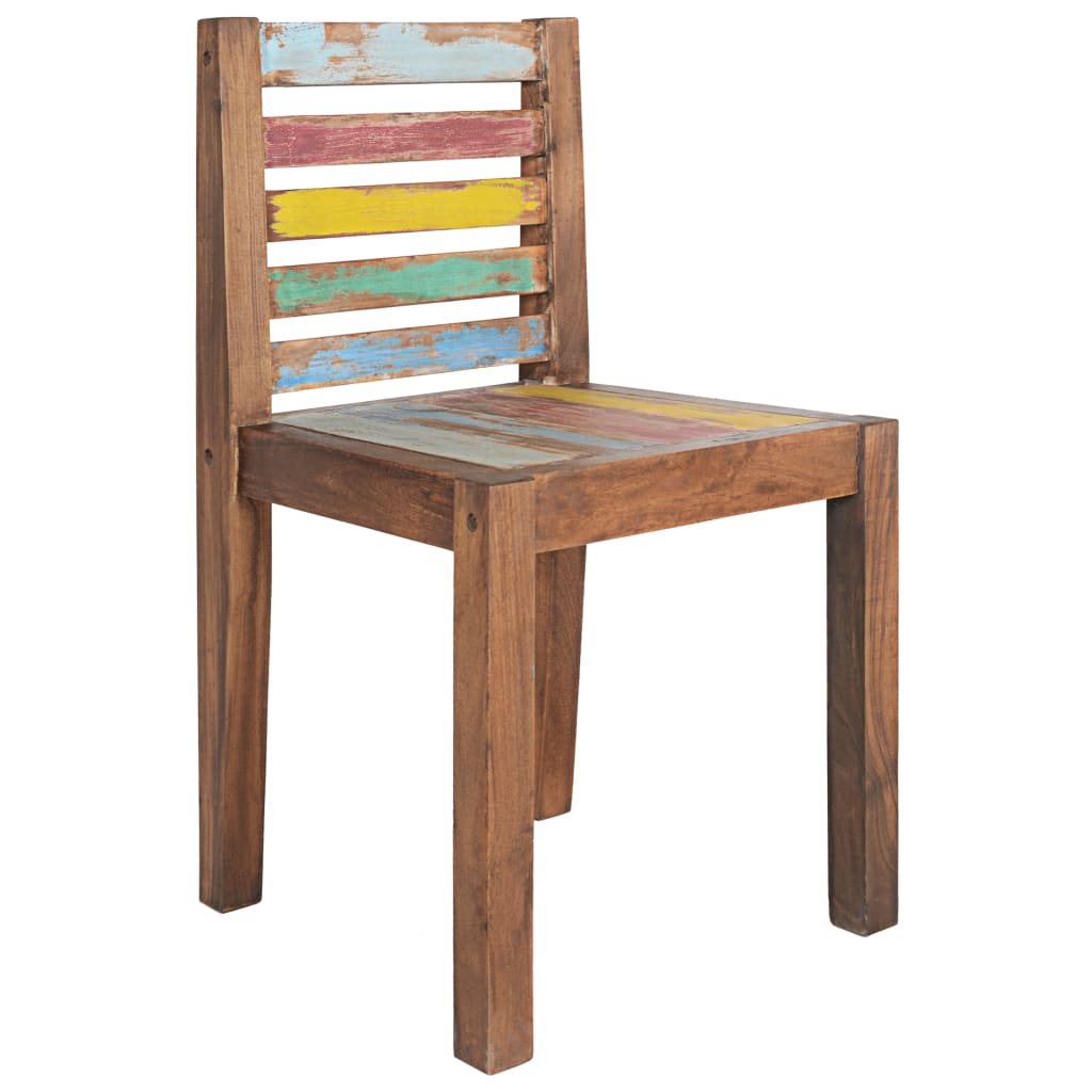 Eetkamerstoelen 6 st massief gerecycled hout