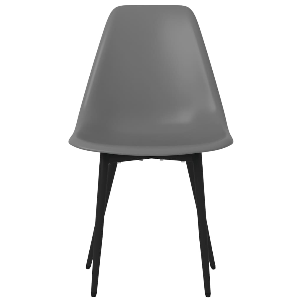 Eetkamerstoelen 6 st PP grijs