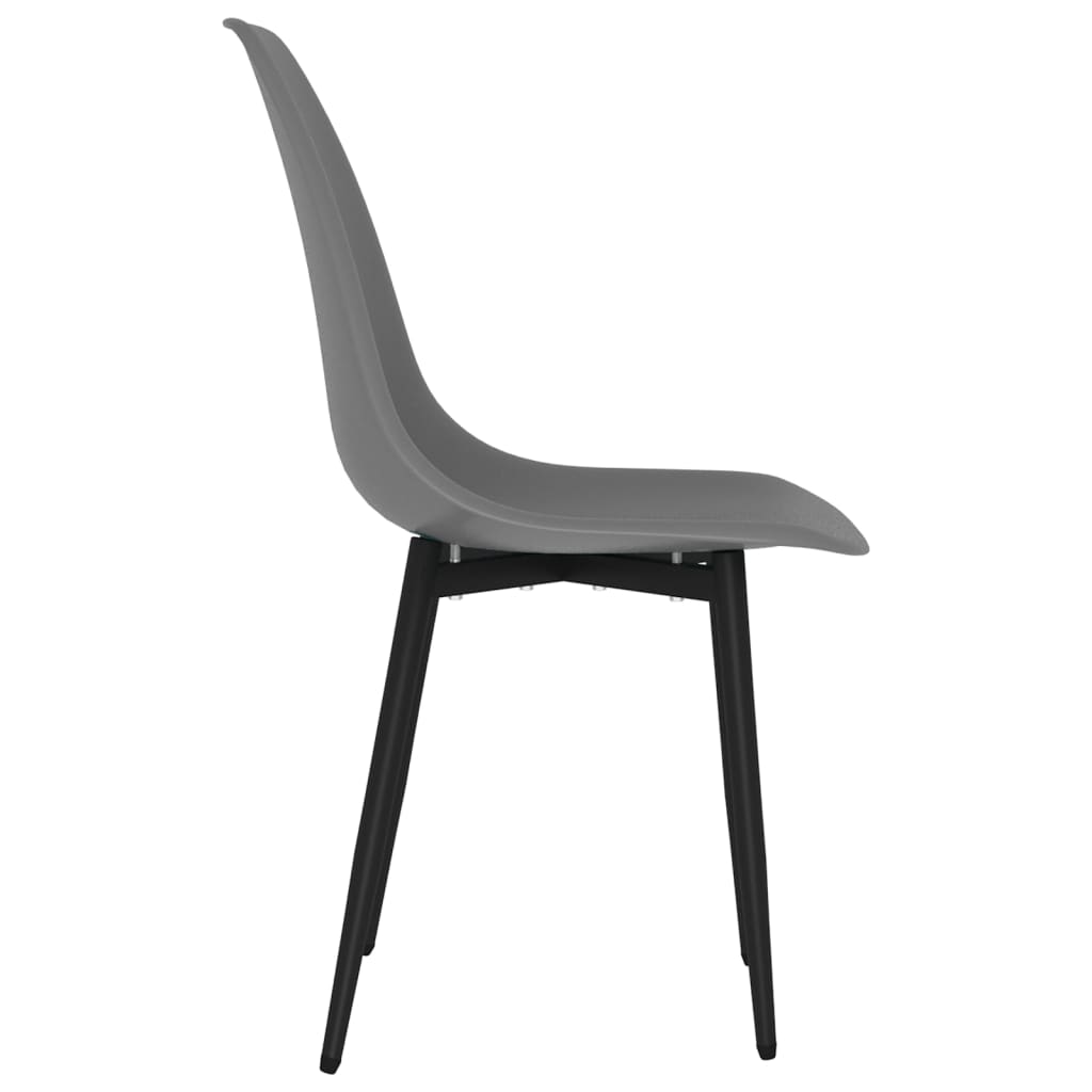 Eetkamerstoelen 6 st PP grijs