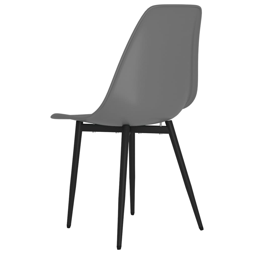 Eetkamerstoelen 6 st PP grijs