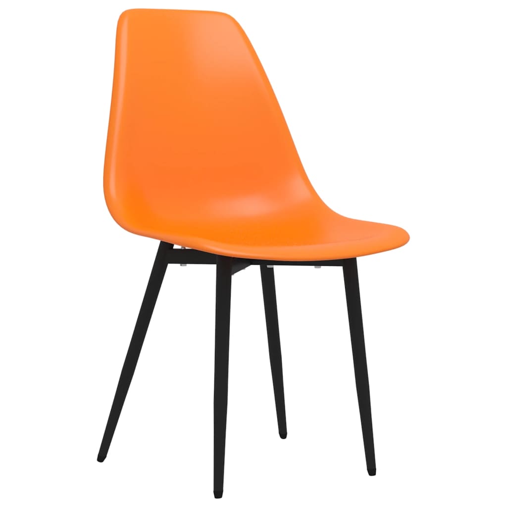 Eetkamerstoelen 6 st PP oranje