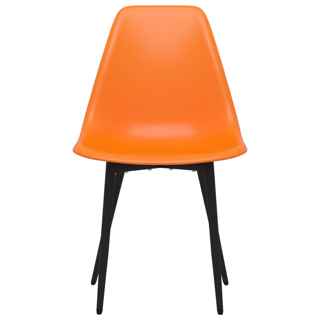 Eetkamerstoelen 6 st PP oranje