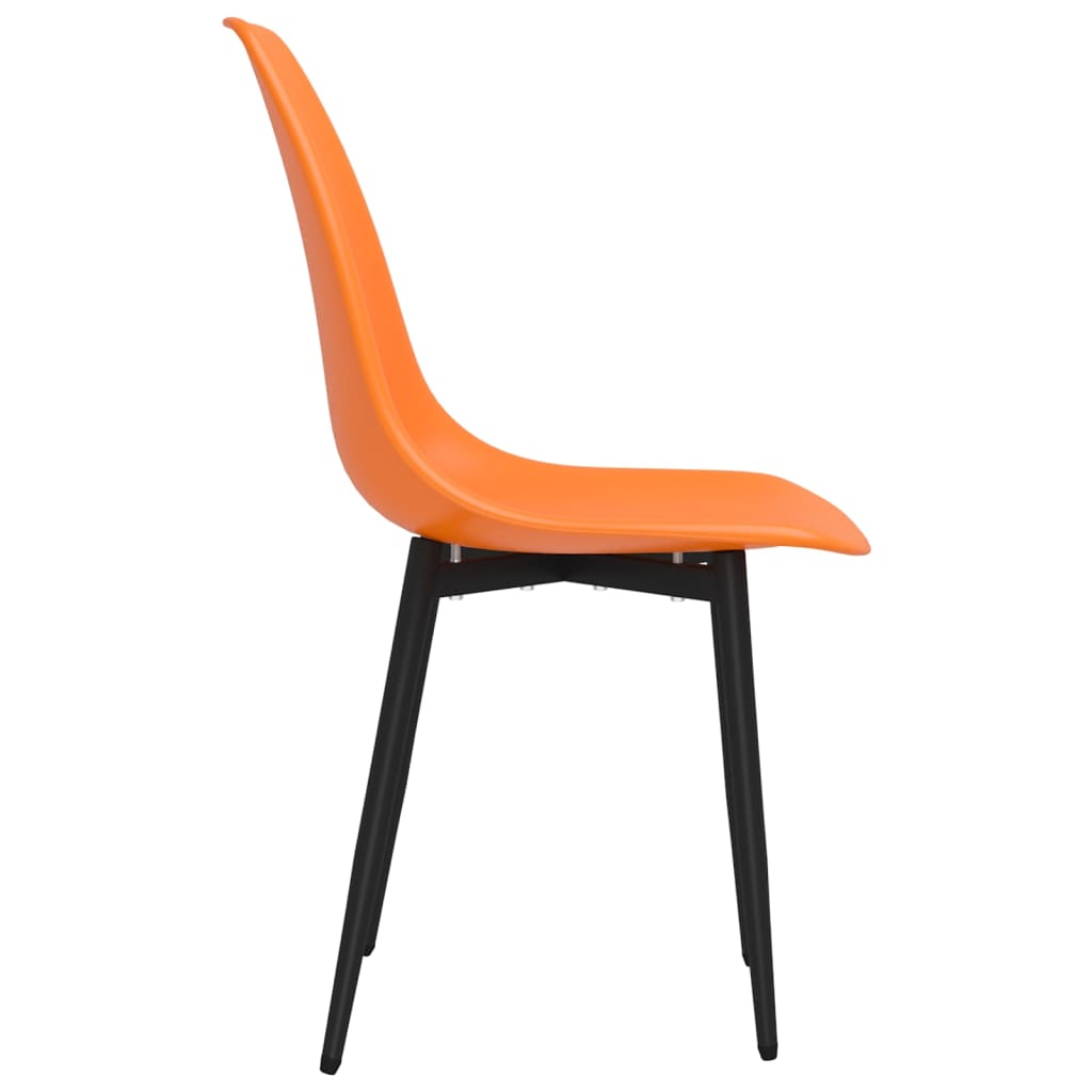 Eetkamerstoelen 6 st PP oranje