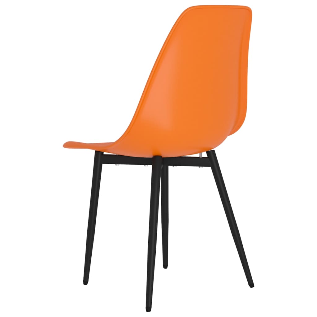 Eetkamerstoelen 6 st PP oranje