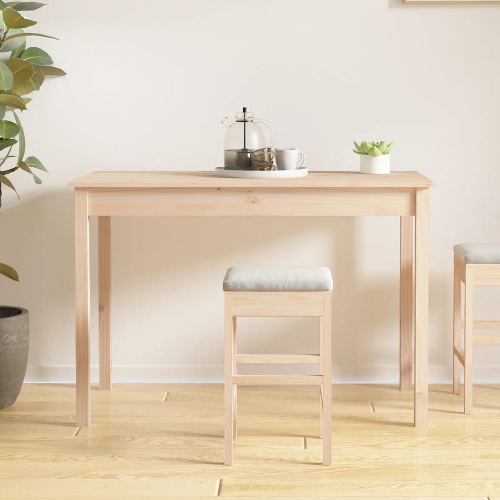 Eettafel 110x55x75 cm massief grenenhout