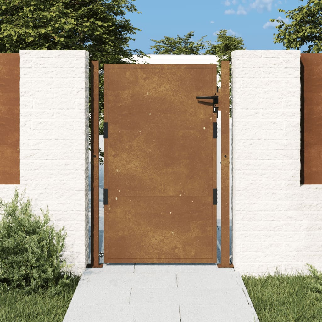 Poort 105x130 cm cortenstaal