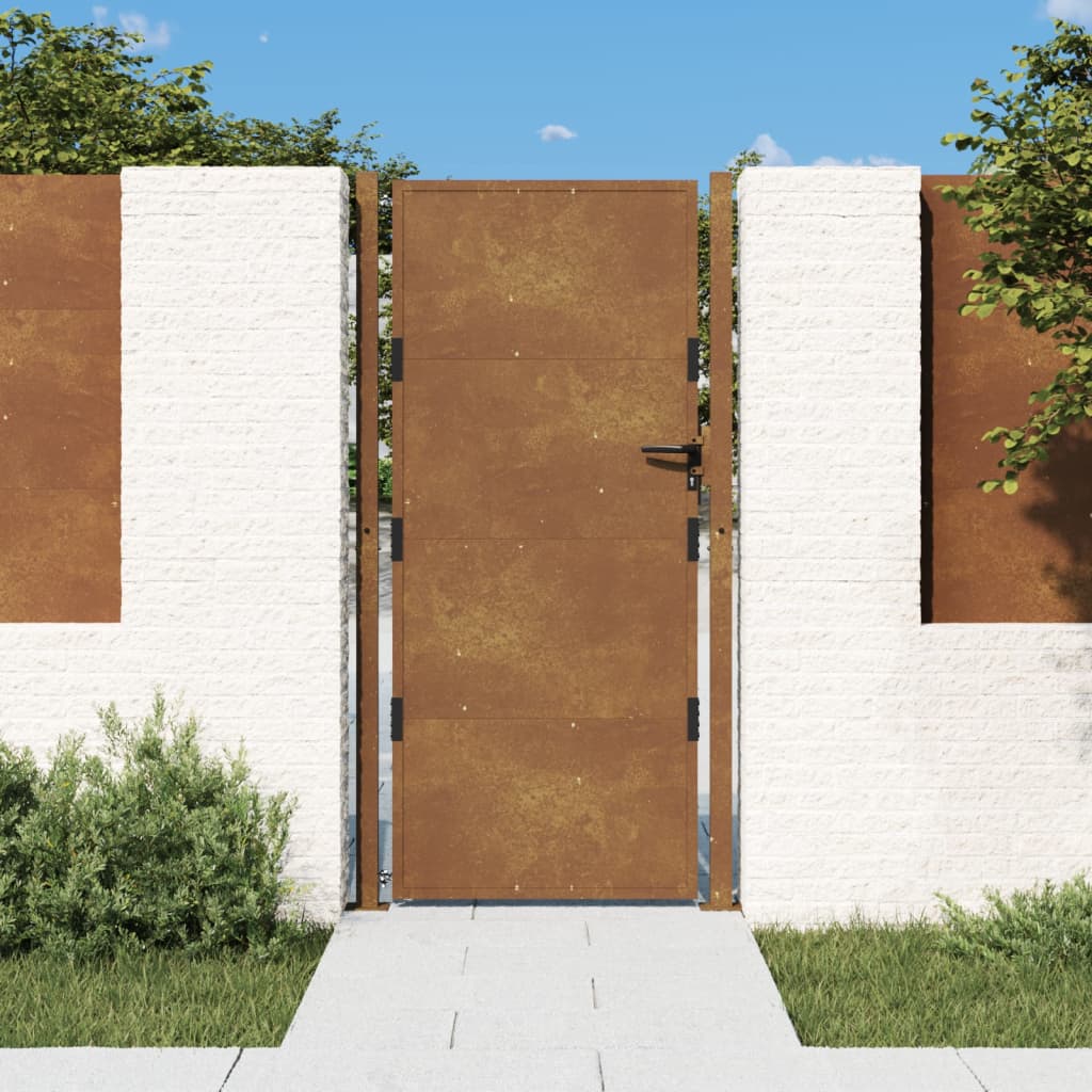 Poort 105x205 cm cortenstaal