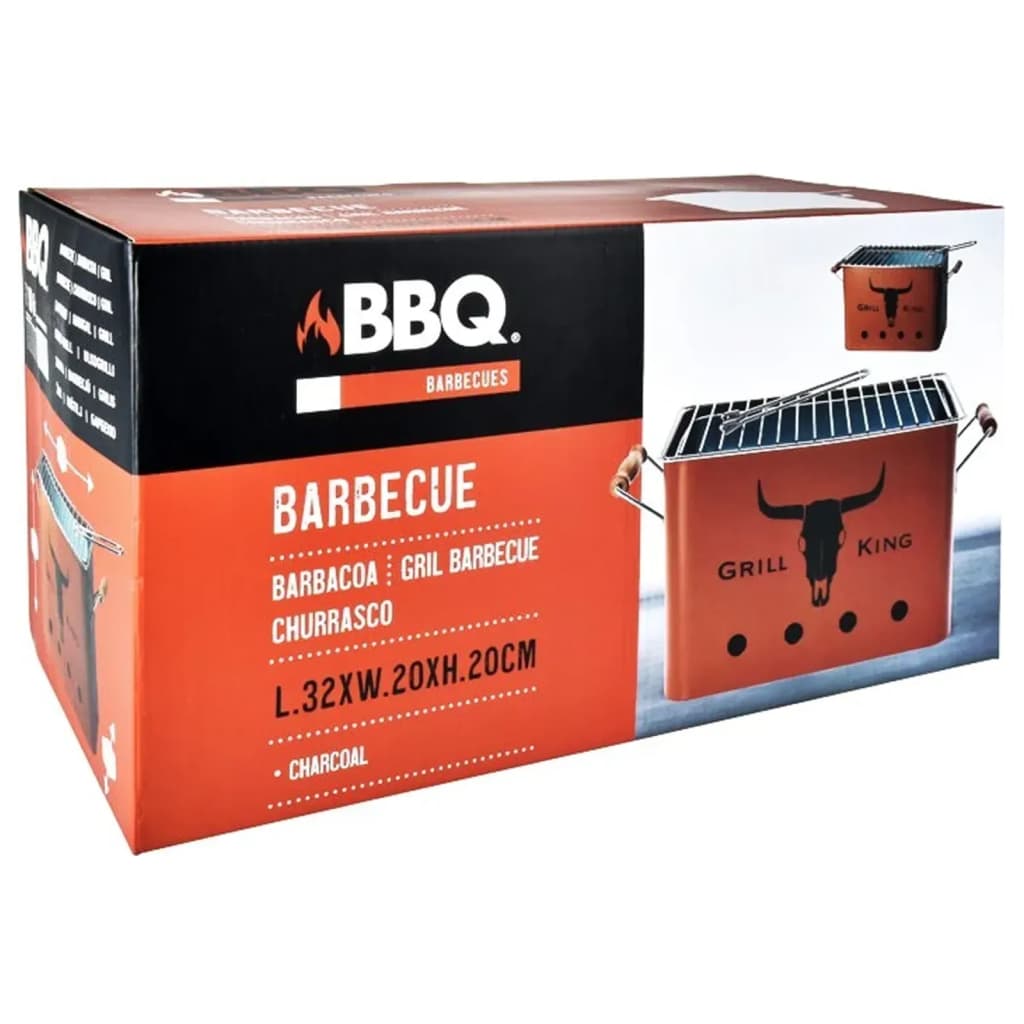 Barbecuegrill rechthoekig mat oranje