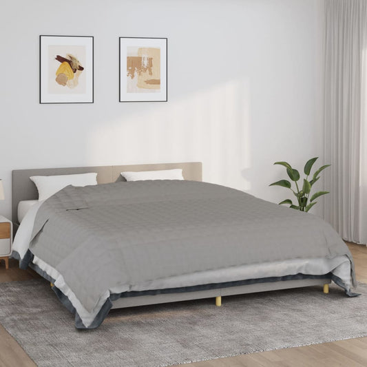 Verzwaringsdeken 235x290 cm 11 kg stof grijs