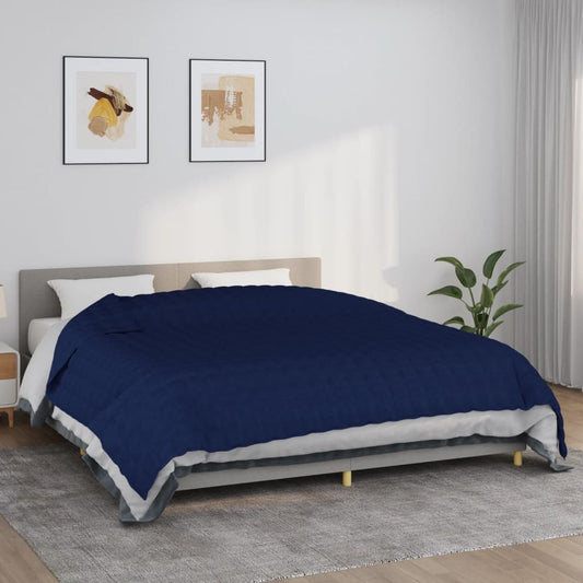 Verzwaringsdeken 220x260 cm 11 kg stof blauw