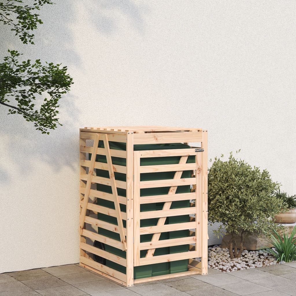 Containerberging 84x90x128,5 cm massief grenenhout