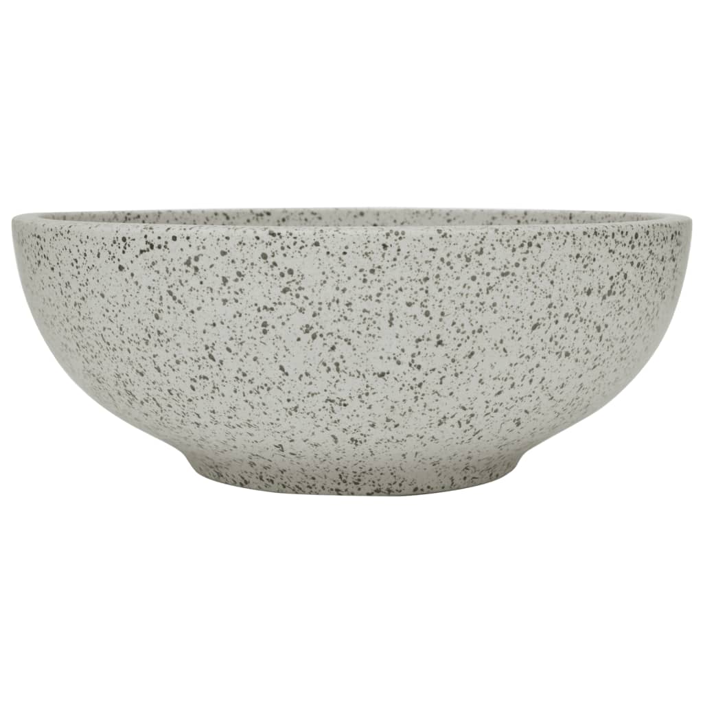 Opzetwasbak rond Φ41x14 cm keramiek grijs