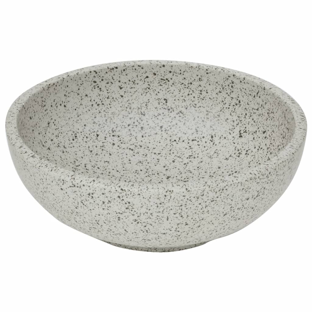 Opzetwasbak rond Φ41x14 cm keramiek grijs