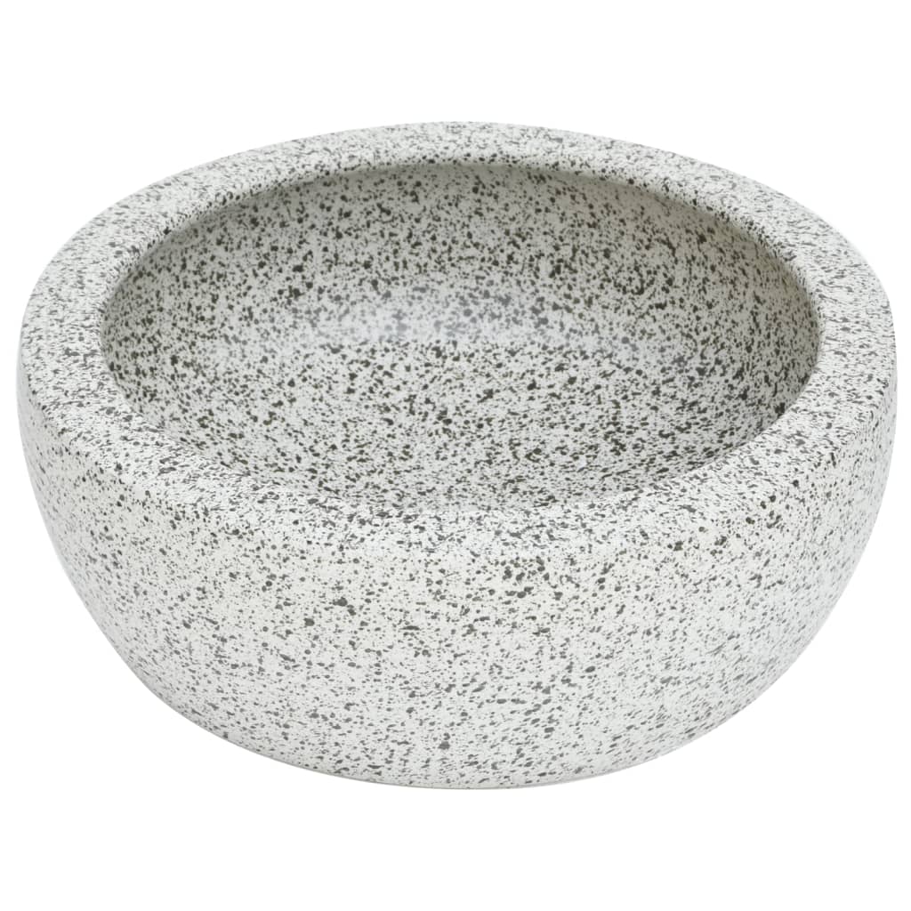 Opzetwasbak rond Φ41x14 cm keramiek grijs